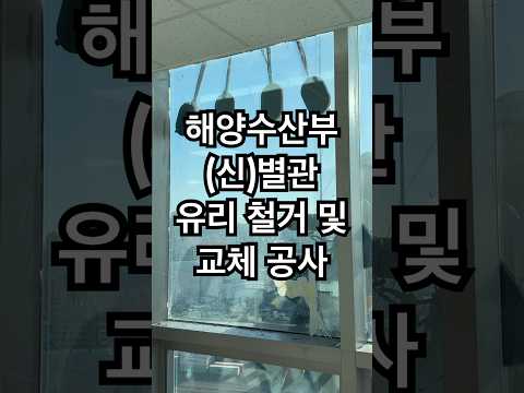 해양수산부 (신)별관 유리 철거 및 교체 공사..
